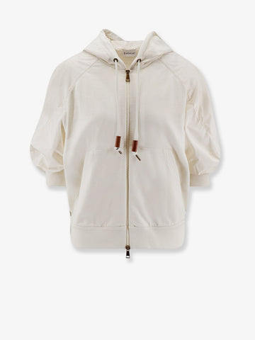 Moncler - Hoodie cotton-sweatshirt-with-nylon-sleeves