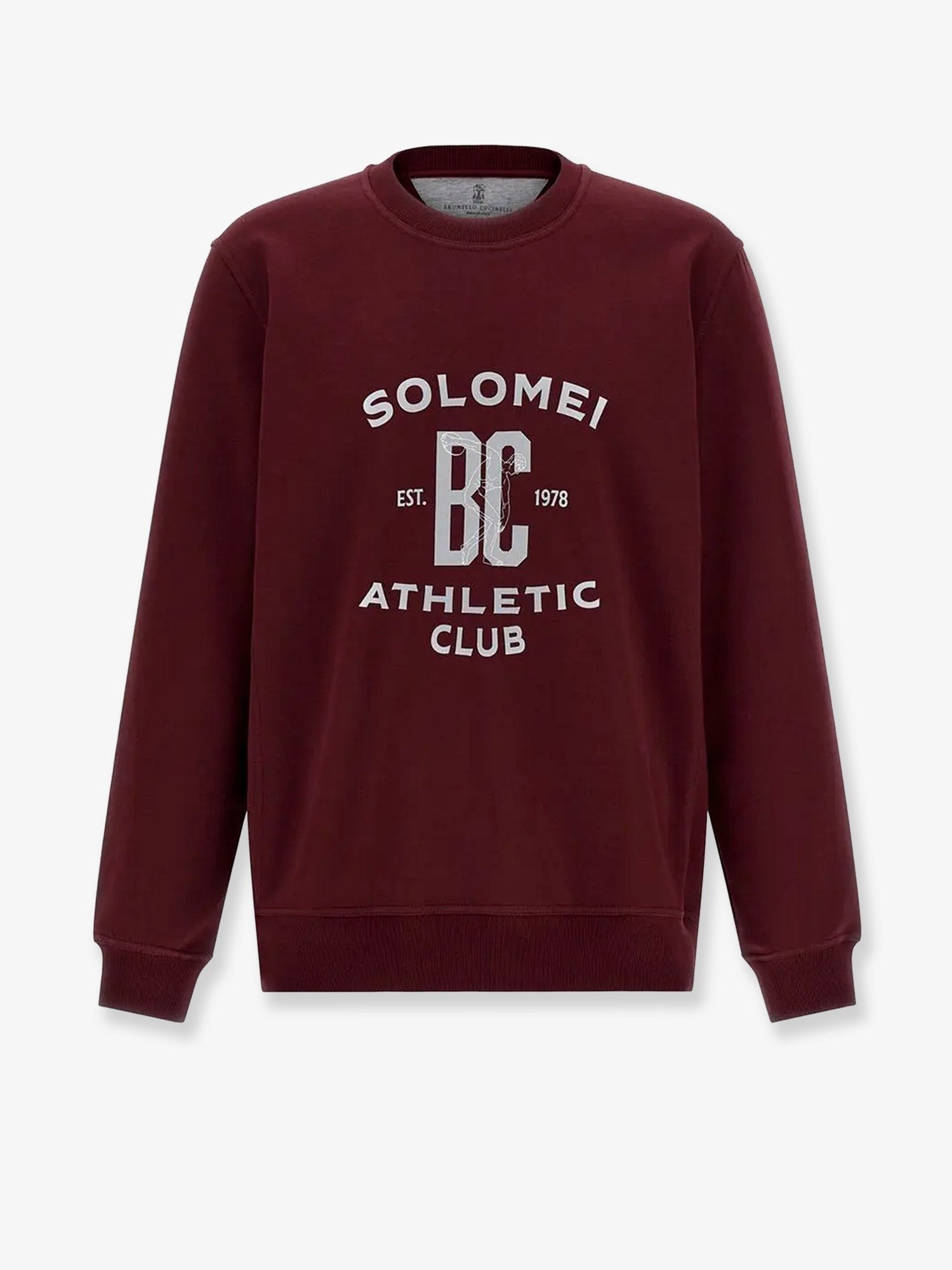 Cotton sweatshirt with print on the front