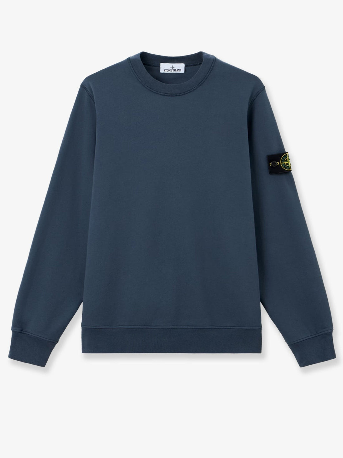 Stone Island - Cotton sweatshirt with side logo patch cotton-sweatshirt-with-side-logo-patch_0346c028-833c-44db-b6d5-c53e35a3e610