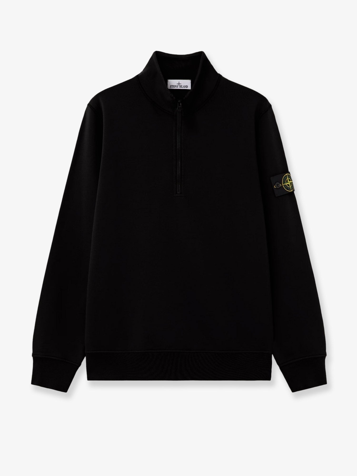 Stone Island - Cotton sweatshirt with side logo patch