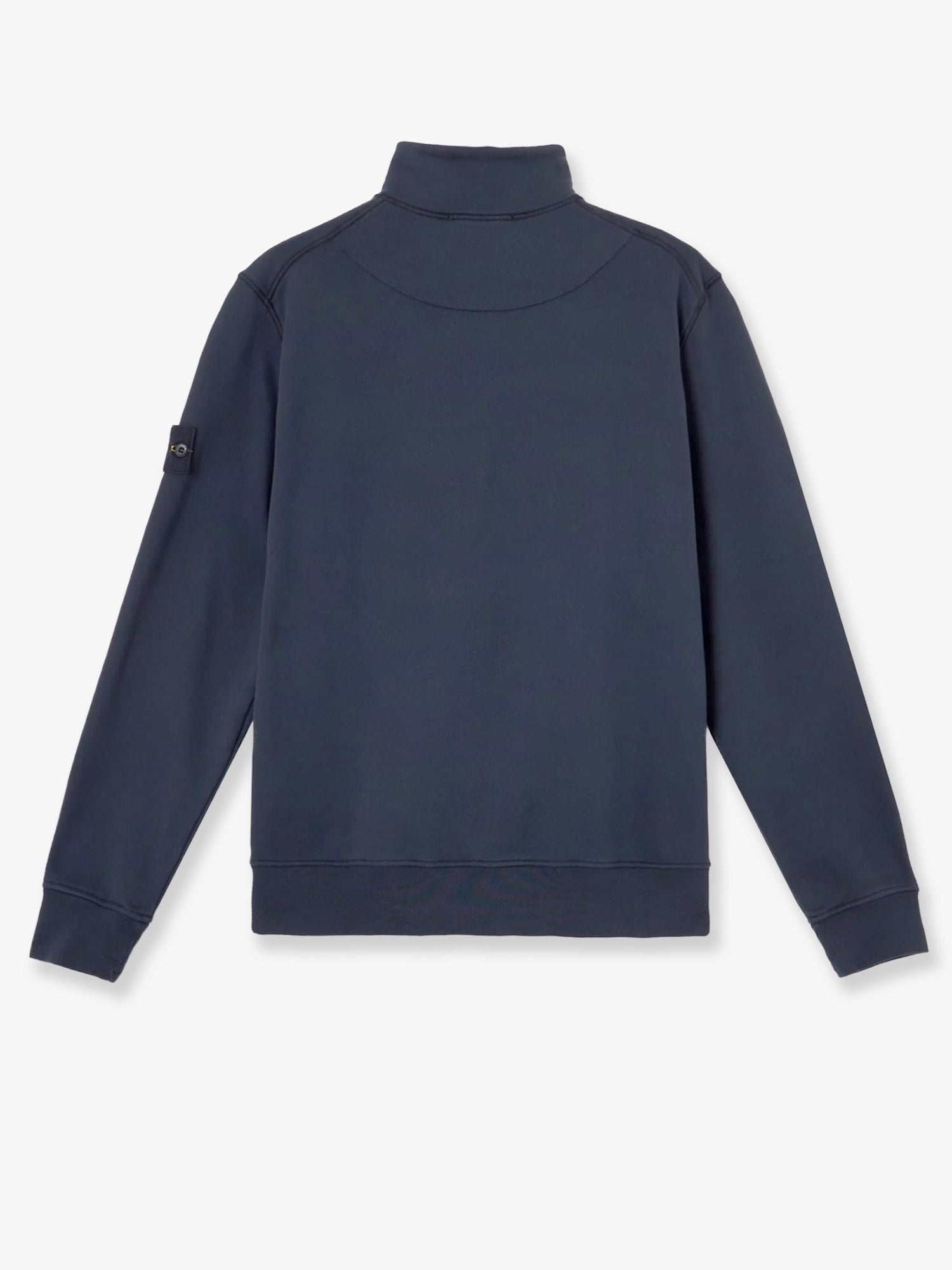 Stone Island - Cotton sweatshirt with side logo patch