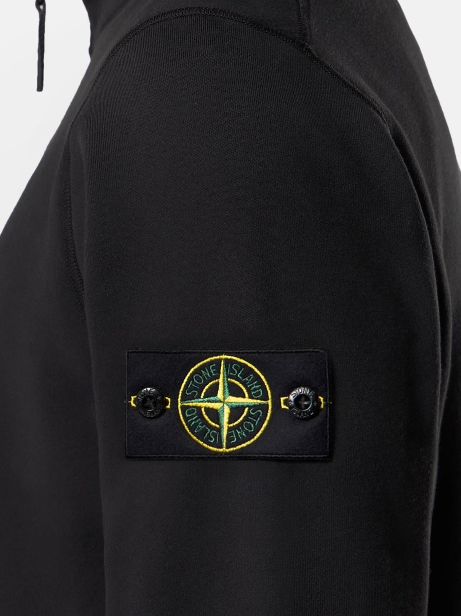 Stone Island - Cotton sweatshirt with side logo patch