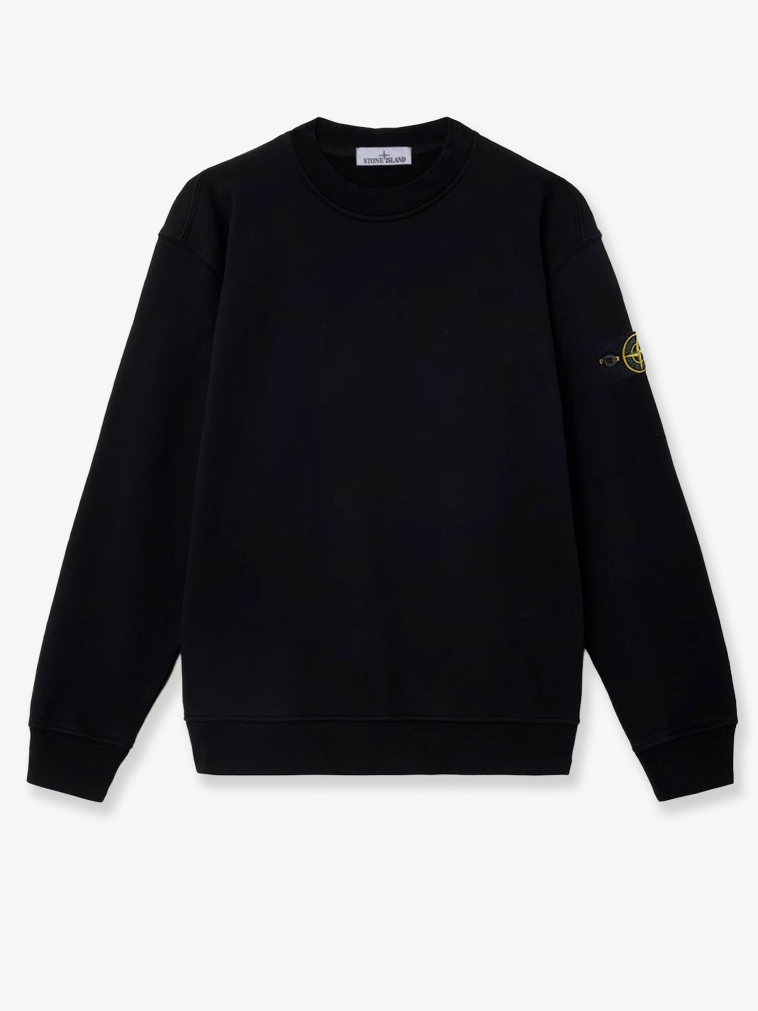 Stone Island - Cotton sweatshirt with side logo patch cotton-sweatshirt-with-side-logo-patch_4fb6a9af-b325-4c8d-b372-4984d64b86ef