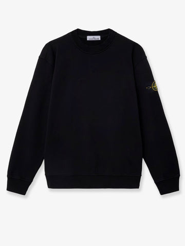 Stone Island - Cotton sweatshirt with side logo patch cotton-sweatshirt-with-side-logo-patch_4fb6a9af-b325-4c8d-b372-4984d64b86ef