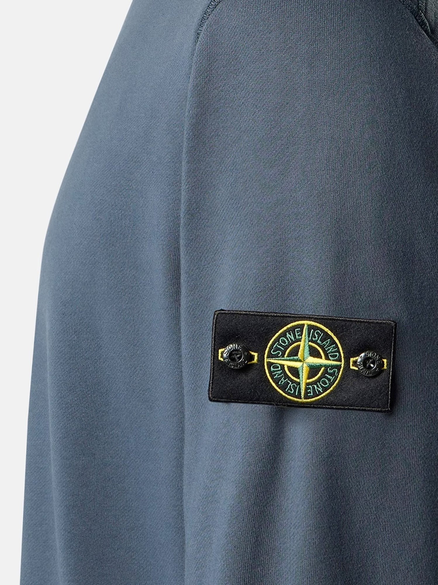 Stone Island - Cotton sweatshirt with side logo patch