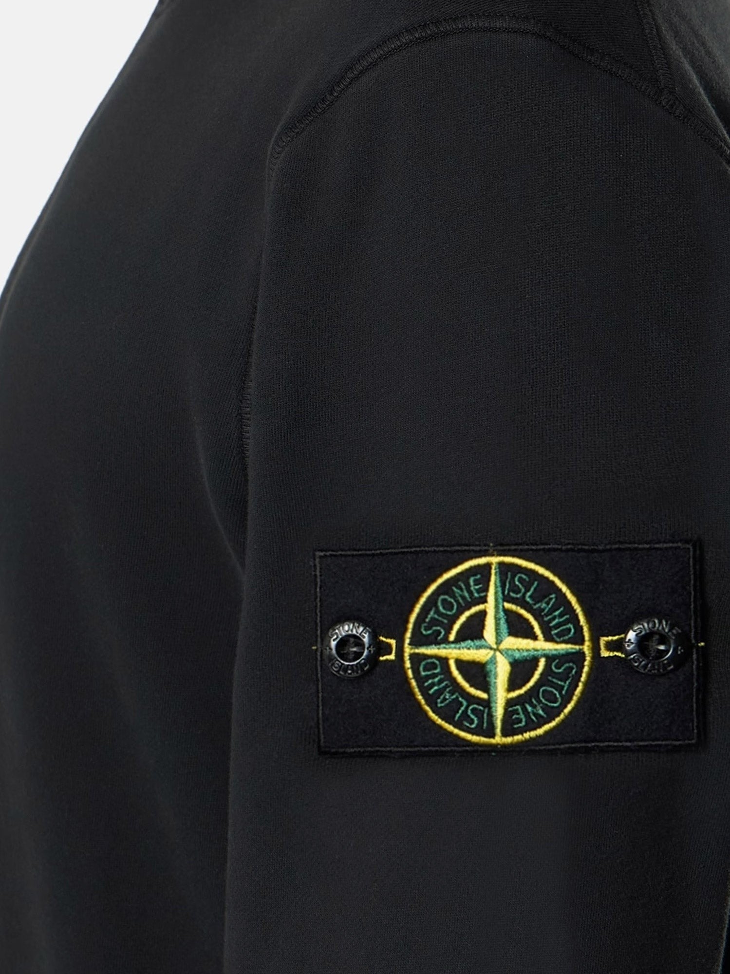 Stone Island - Cotton sweatshirt with side logo patch cotton-sweatshirt-with-side-logo-patch_98e9c680-d8f2-4d29-8a56-fe1d51e056ec