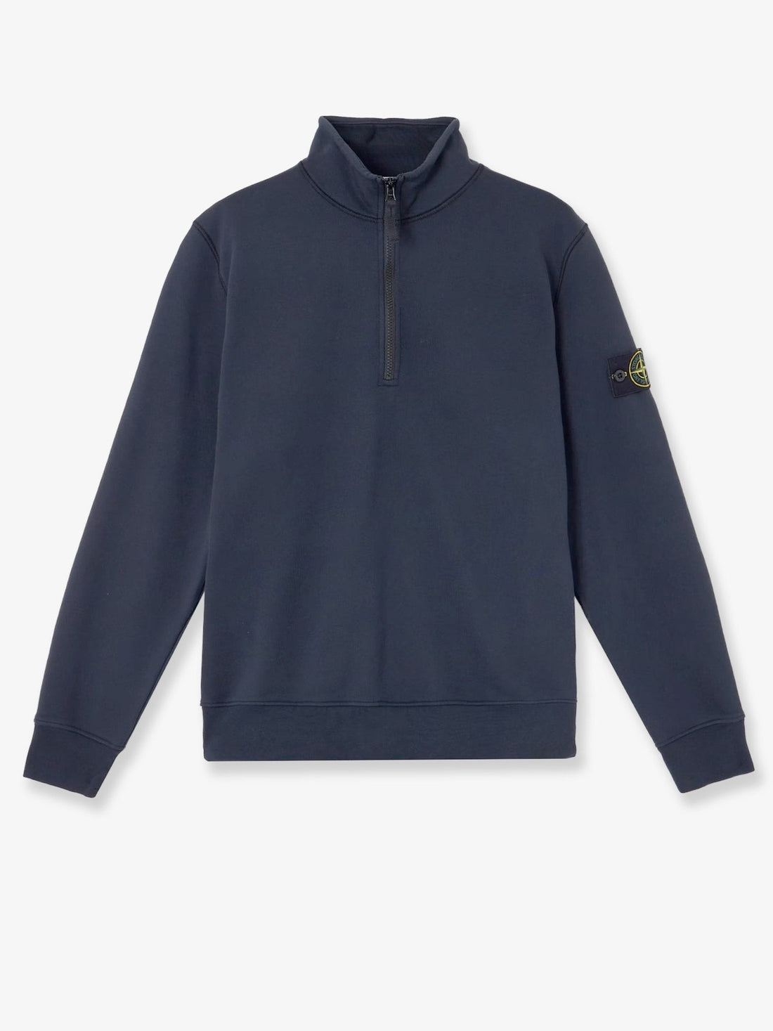 Stone Island - Cotton sweatshirt with side logo patch cotton-sweatshirt-with-side-logo-patch_cff8a94a-7183-4556-98ad-e032b82cae86