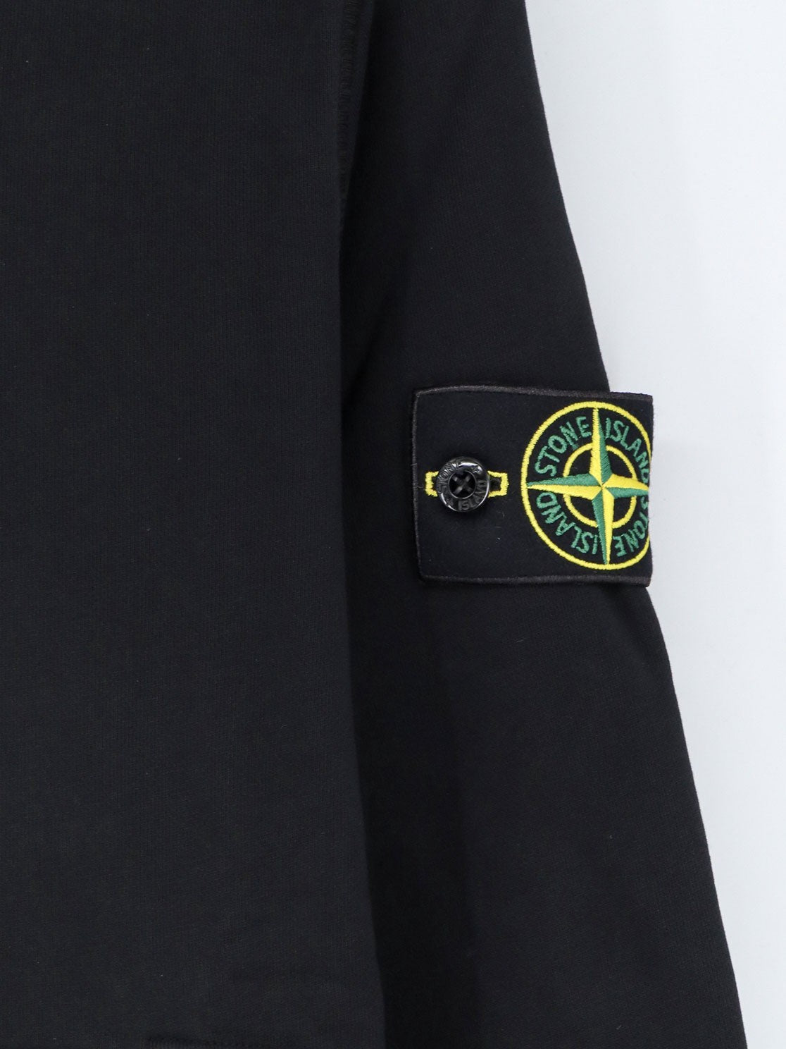 Stone Island - Cotton sweatshirt with side logo patch