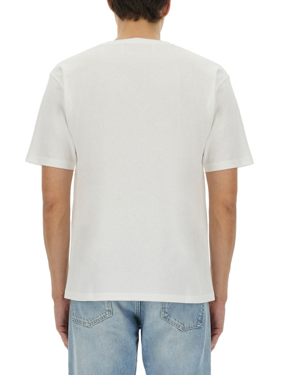 COTTON T-SHIRT WITH "CHEZ VALENTINO" PRINT