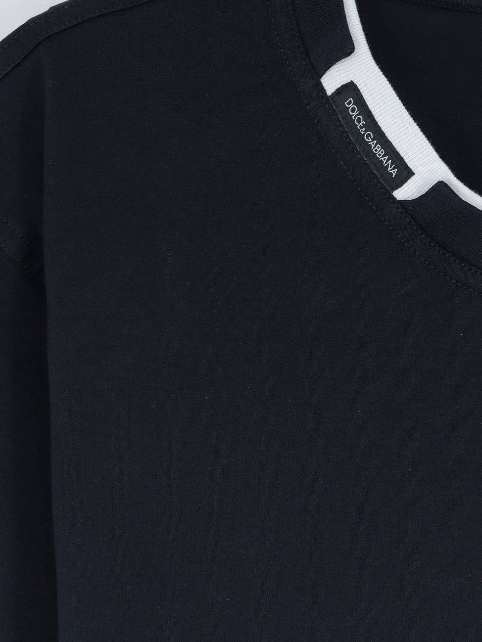 Dolce & Gabbana - Cotton t-shirt with contrasting profile