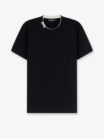 Dolce & Gabbana - Cotton t-shirt with contrasting profile