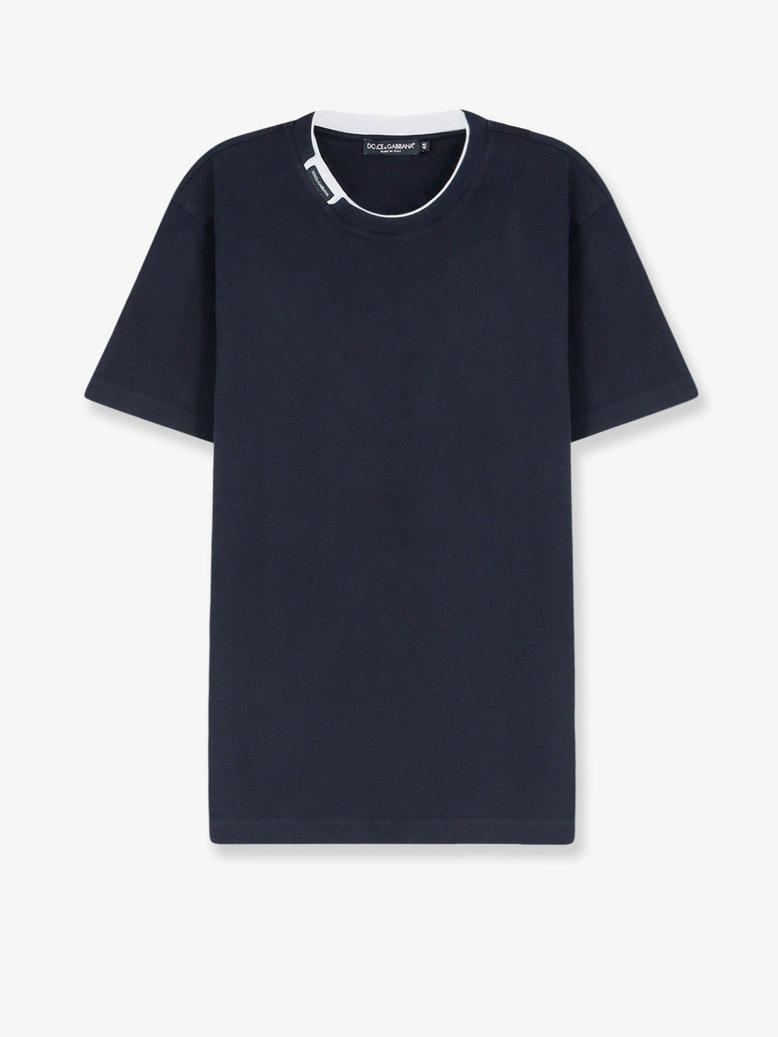 Dolce & Gabbana - Cotton t-shirt with contrasting profile cotton-t-shirt-with-contrasting-profile_baf1f342-7401-490a-928e-55843801de91