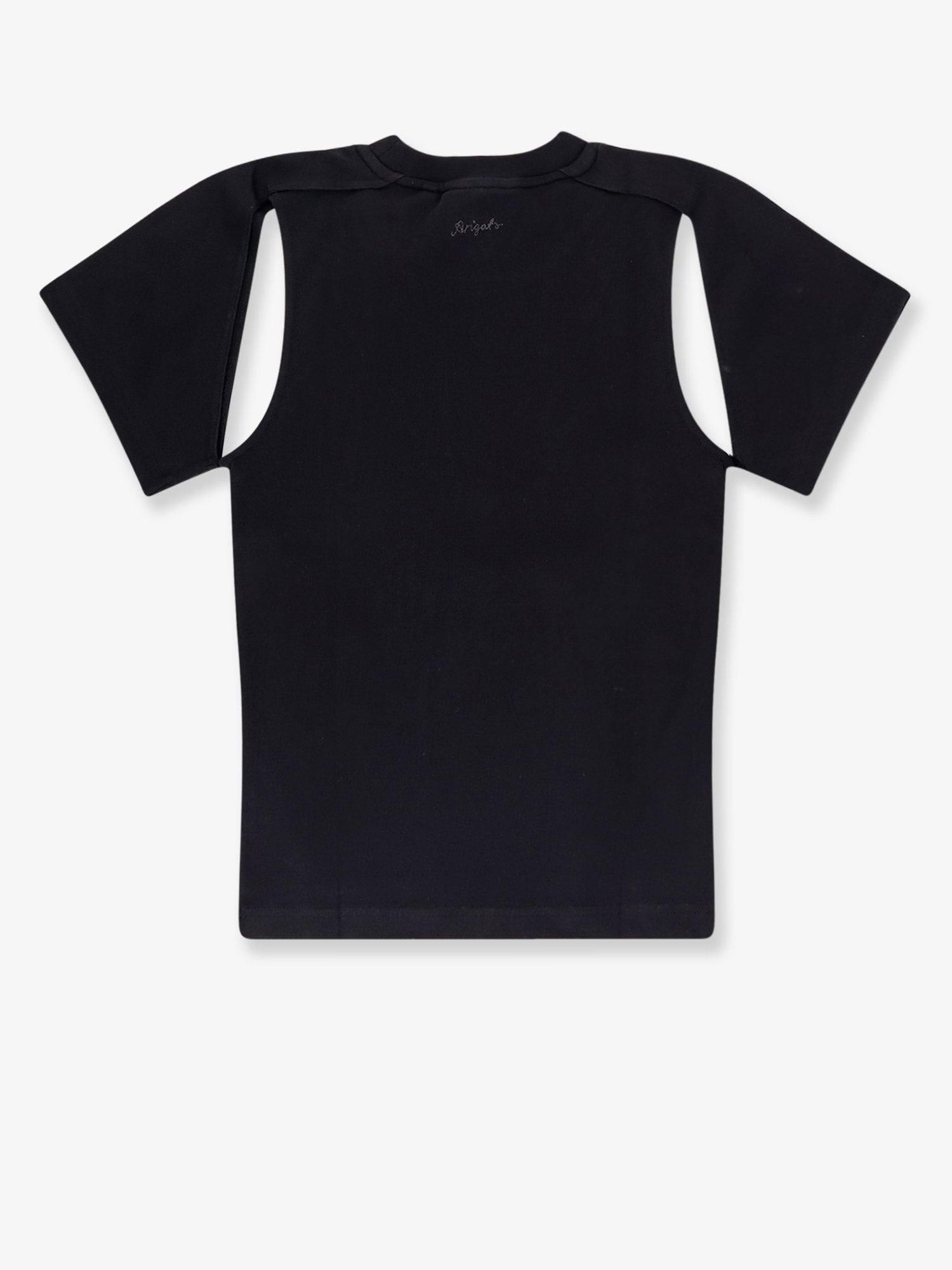 Cotton T-shirt with cut out details