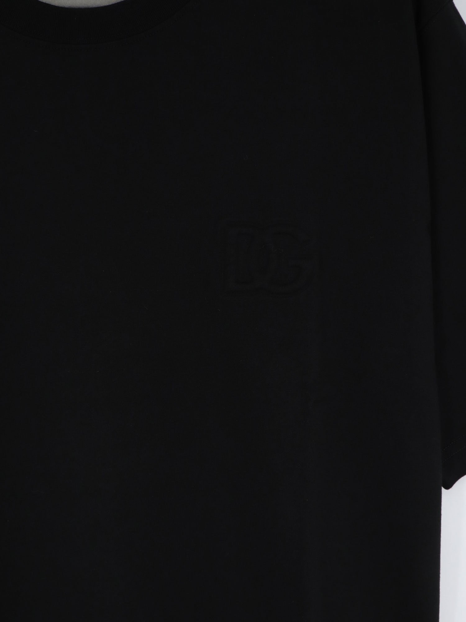 Dolce & Gabbana - Cotton T-shirt with embossed DG logo