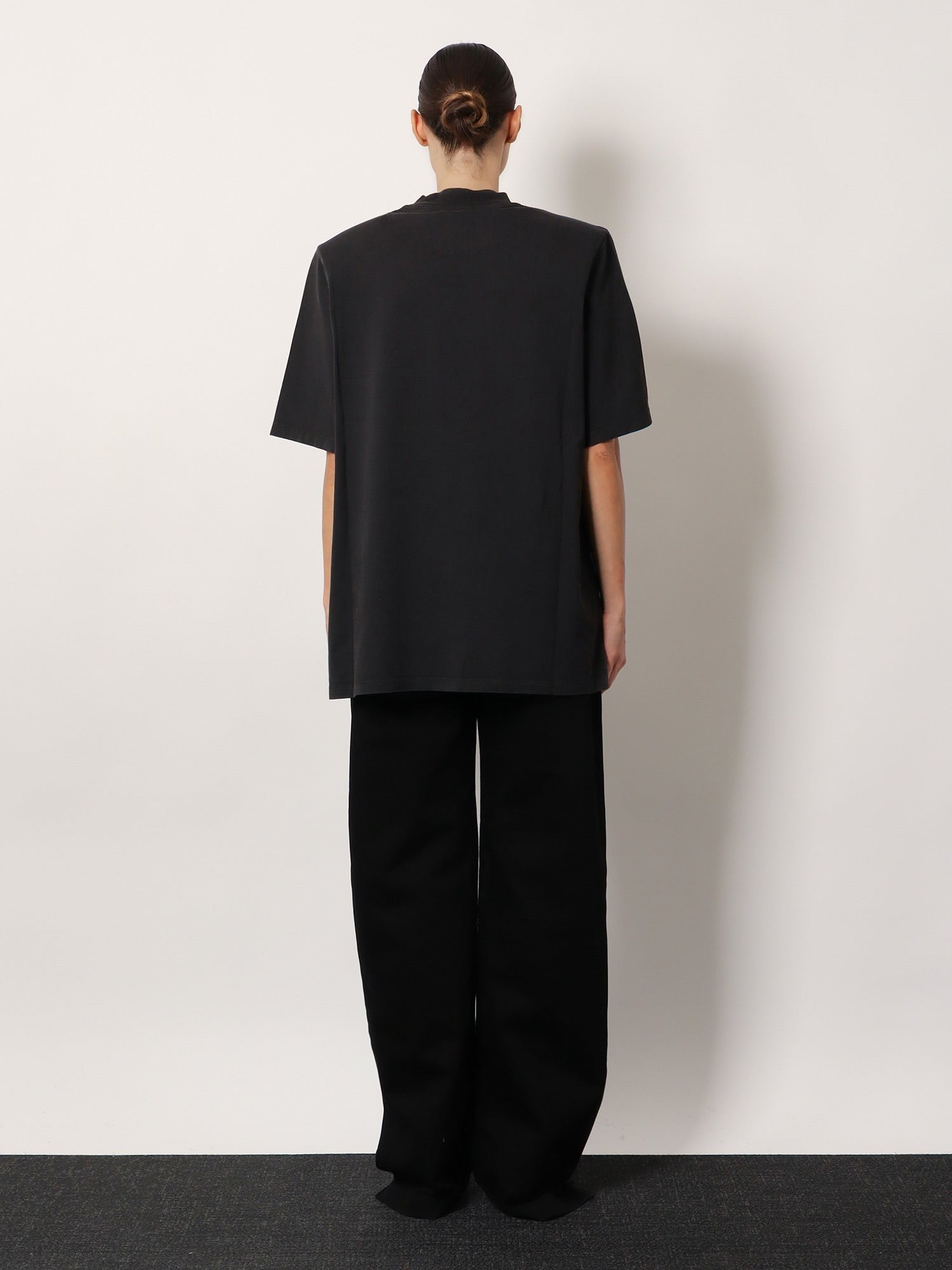 The Attico - Cotton t-shirt with embroidered logo on the front
