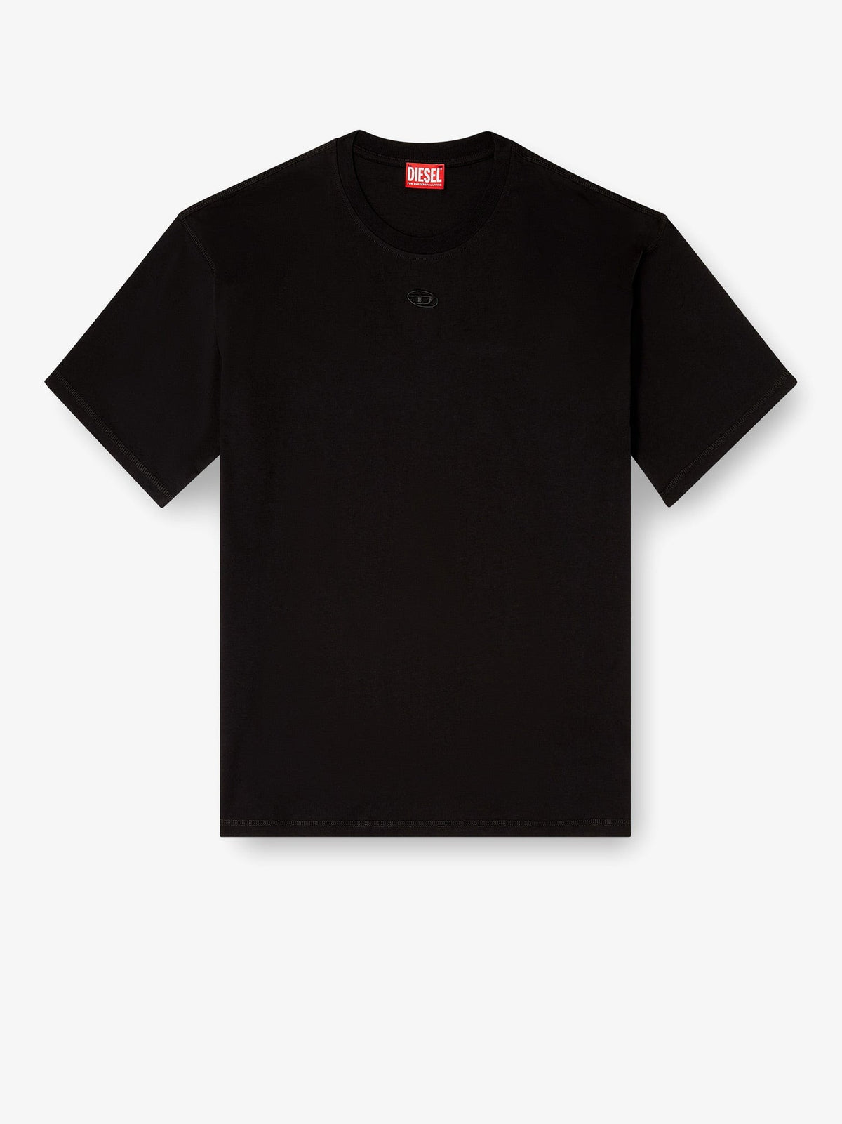 Diesel - Cotton T-shirt with embroidered logo on the front cotton-t-shirt-with-embroidered-logo-on-the-front_d6ea2d2b-3140-43bd-904a-c76366f517c6