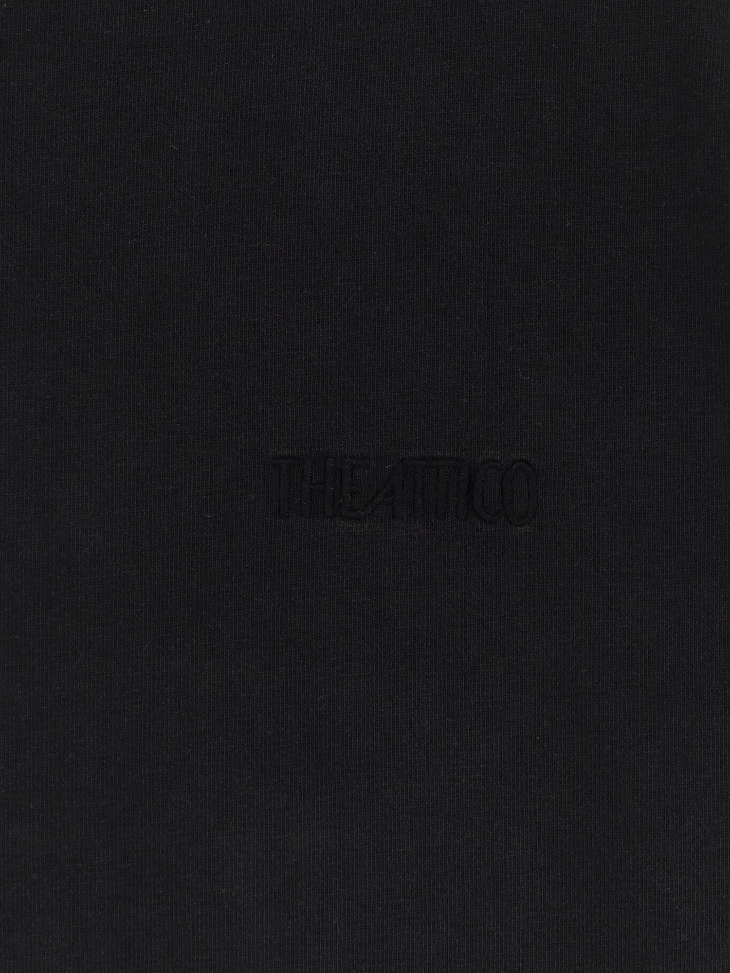 The Attico - Cotton t-shirt with embroidered logo on the front