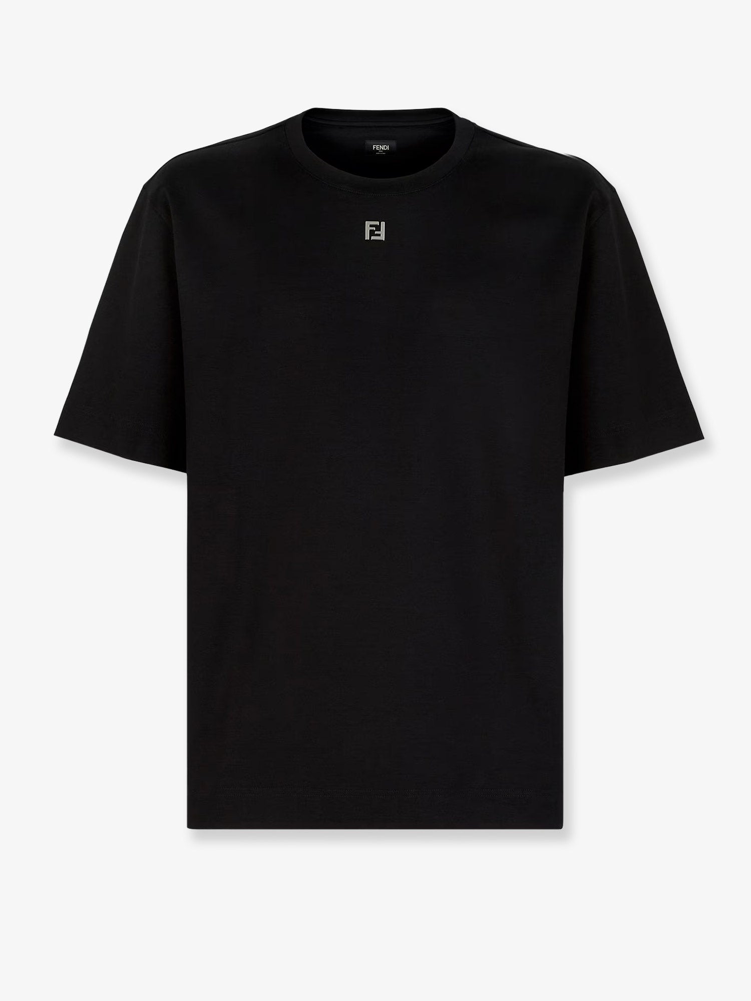 Cotton t-shirt with FF detail cotton-t-shirt-with-ff-detail_b82768d1-1358-4d53-8ddc-d042b6411a22