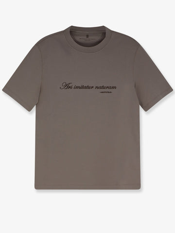 Brunello Cucinelli - Cotton T-shirt with front embroidery