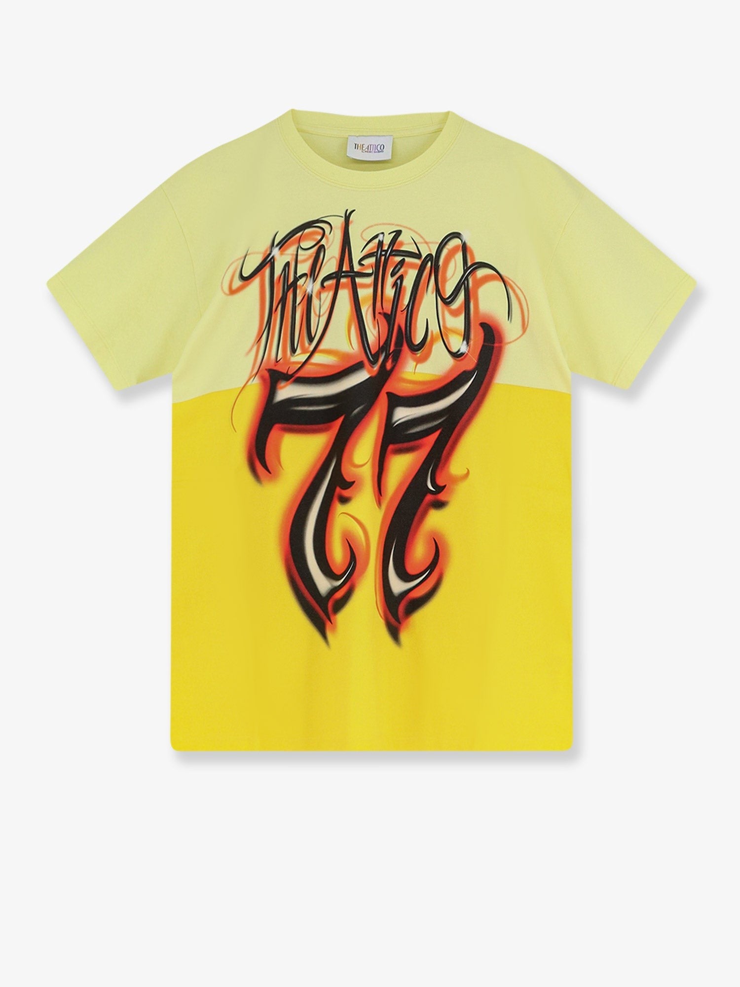 The Attico The Attico - Cotton T-shirt with front logo print