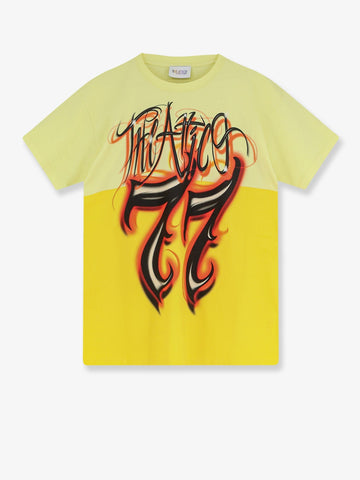 The Attico The Attico - Cotton T-shirt with front logo print