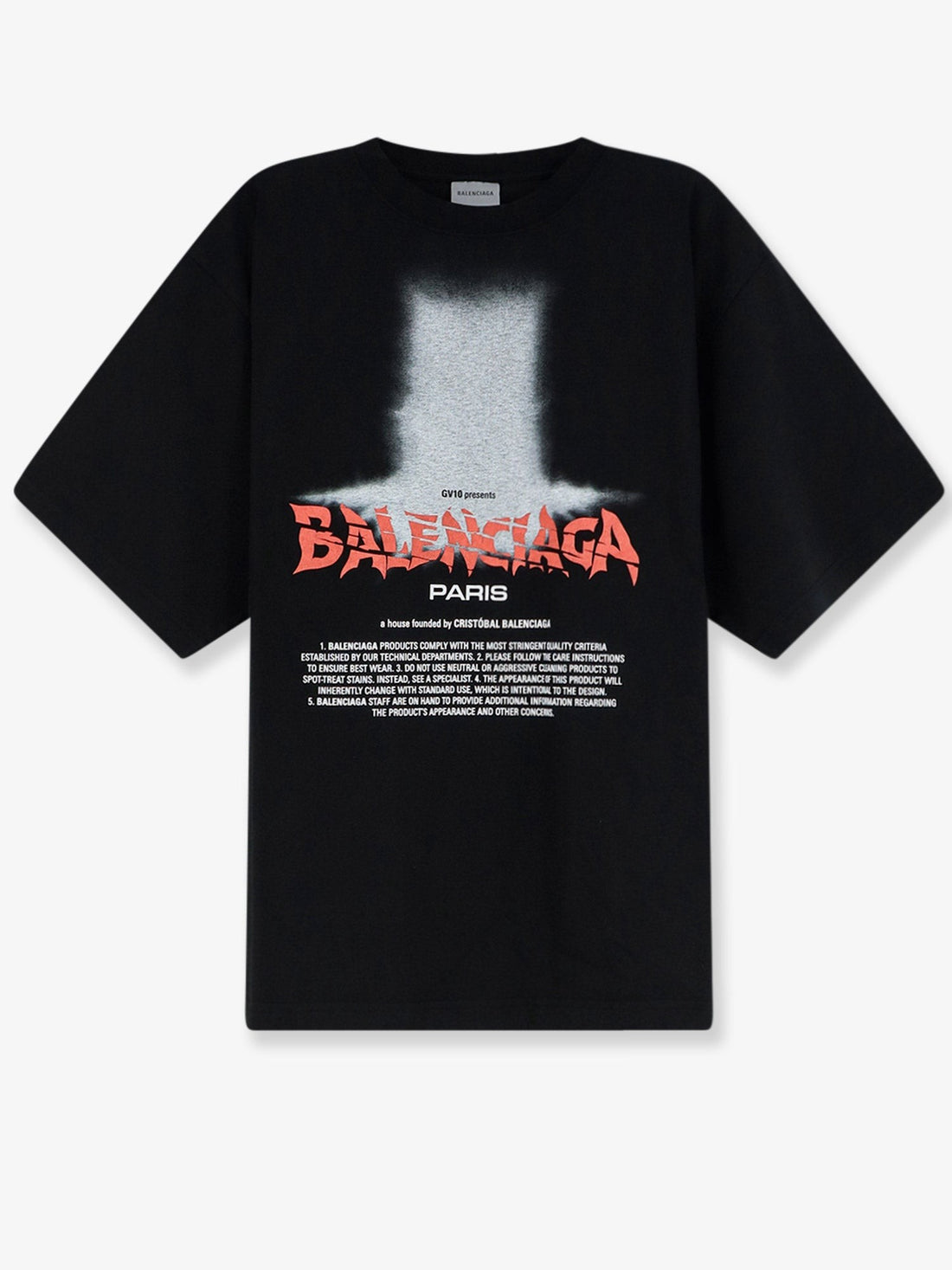 Balenciaga - Cotton T-shirt with front logo print cotton-t-shirt-with-front-logo-print_46823bb2-6766-446f-87b0-efb700032666