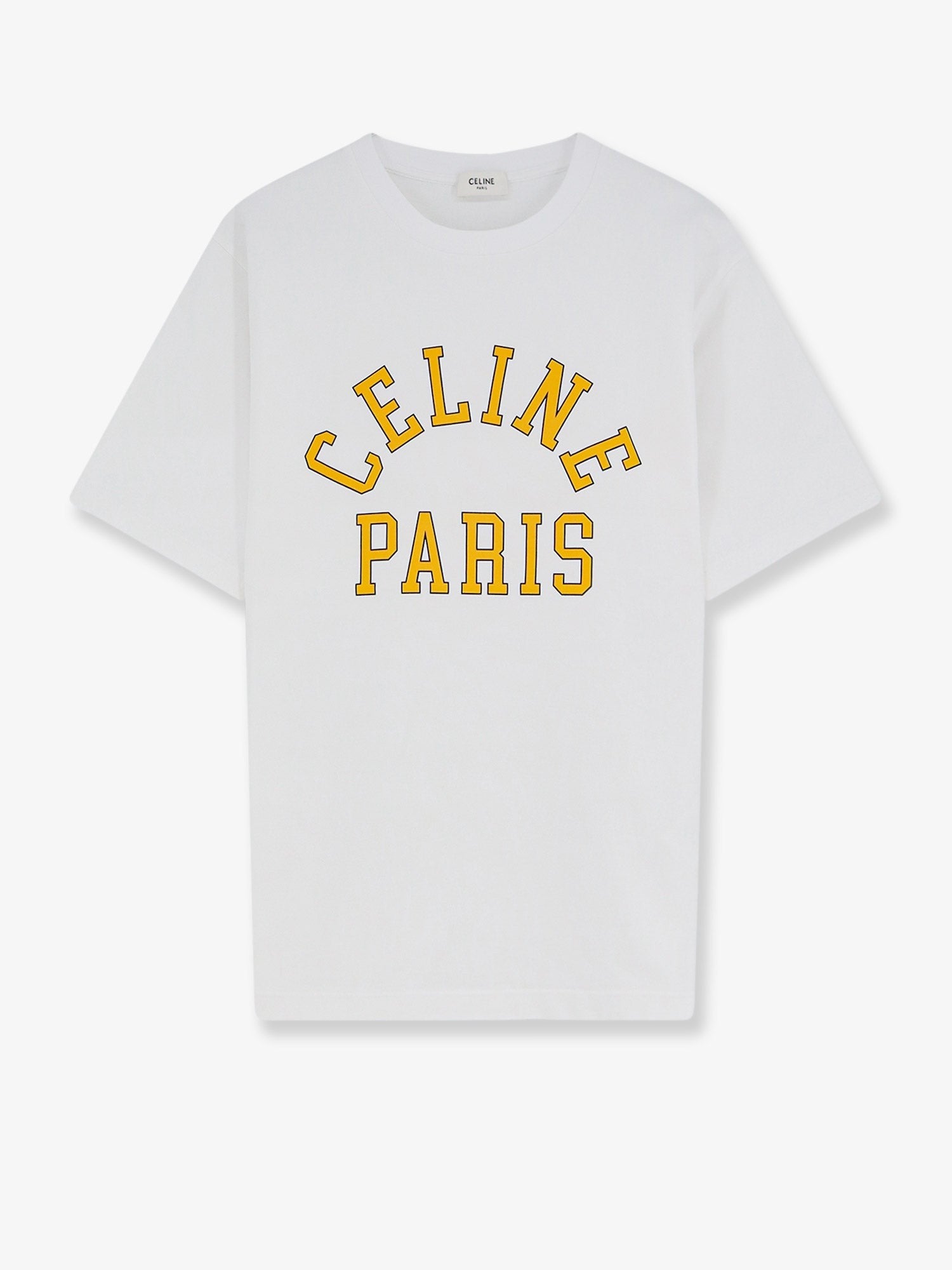 Celine - Cotton T-shirt with front logo print