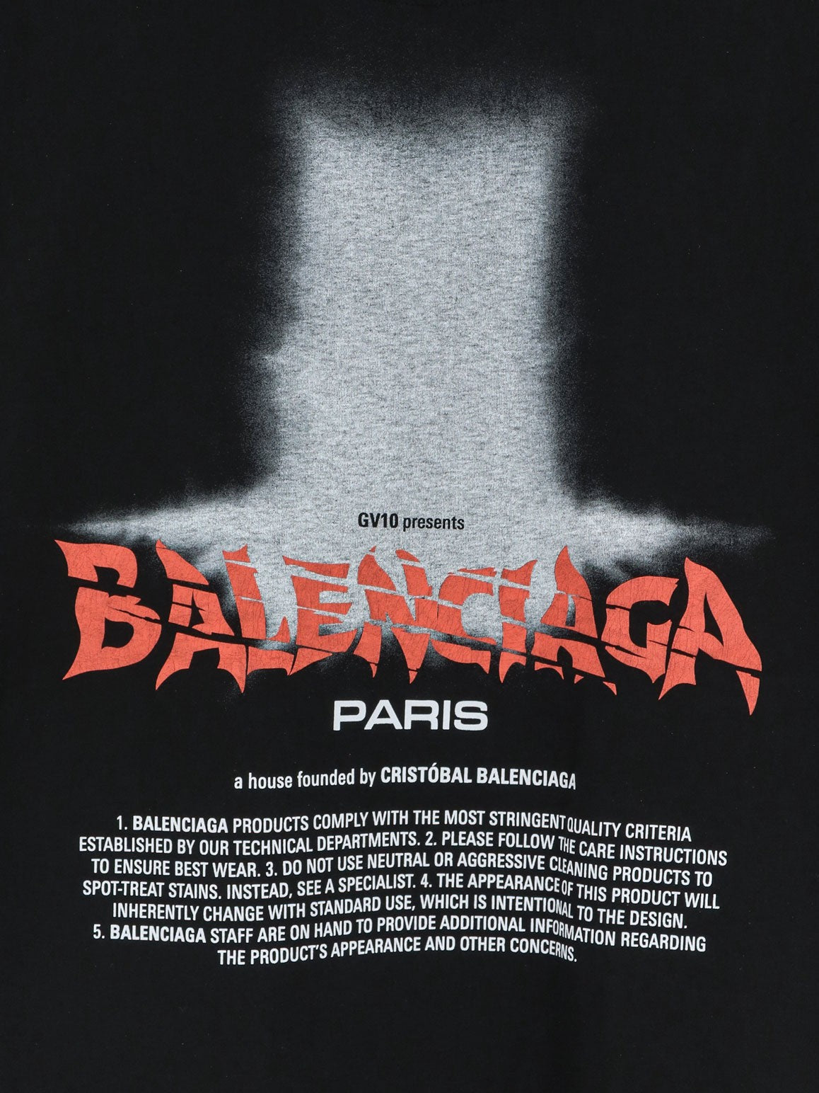 Balenciaga Balenciaga - Cotton T-shirt with front logo print