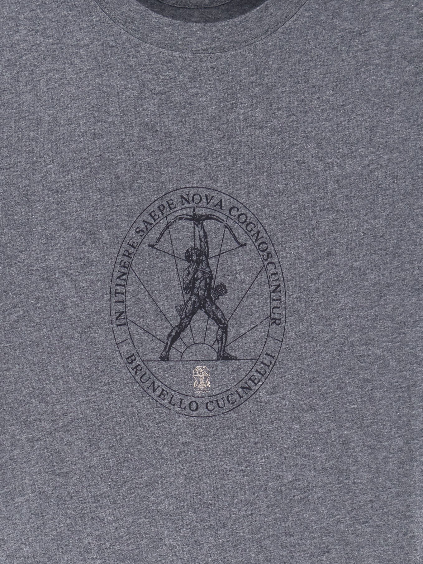 Brunello Cucinelli - Cotton T-shirt with front print