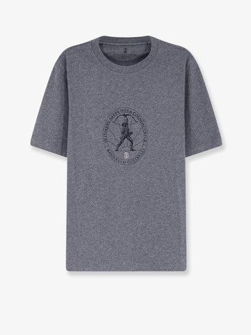 Brunello Cucinelli - Cotton T-shirt with front print