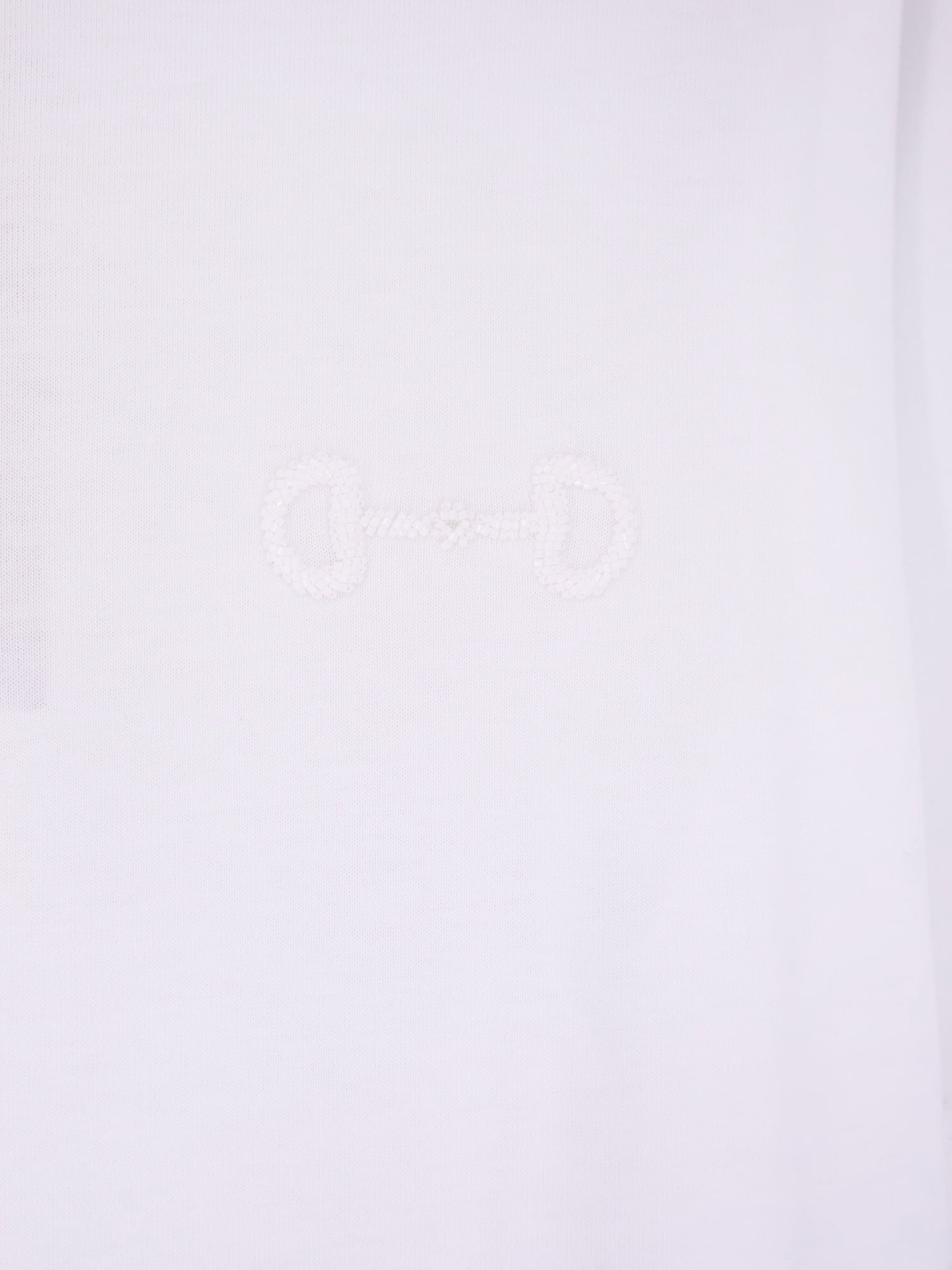 Cotton t-shirt with frontal Horsebit