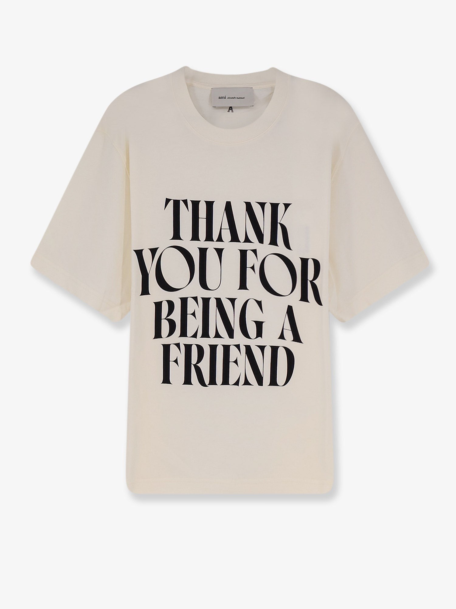 AMI PARIS - Cotton t-shirt with frontal print cotton-t-shirt-with-frontal-print_55ce44a6-ec33-4e72-b044-fc2e053543d4
