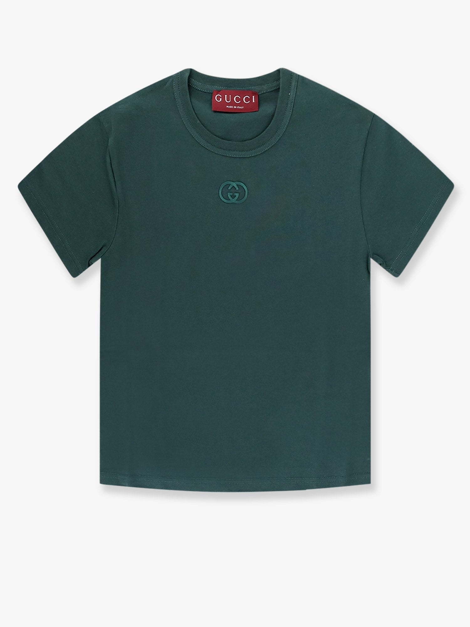 Cotton T-shirt with GG Incrocio logo detail