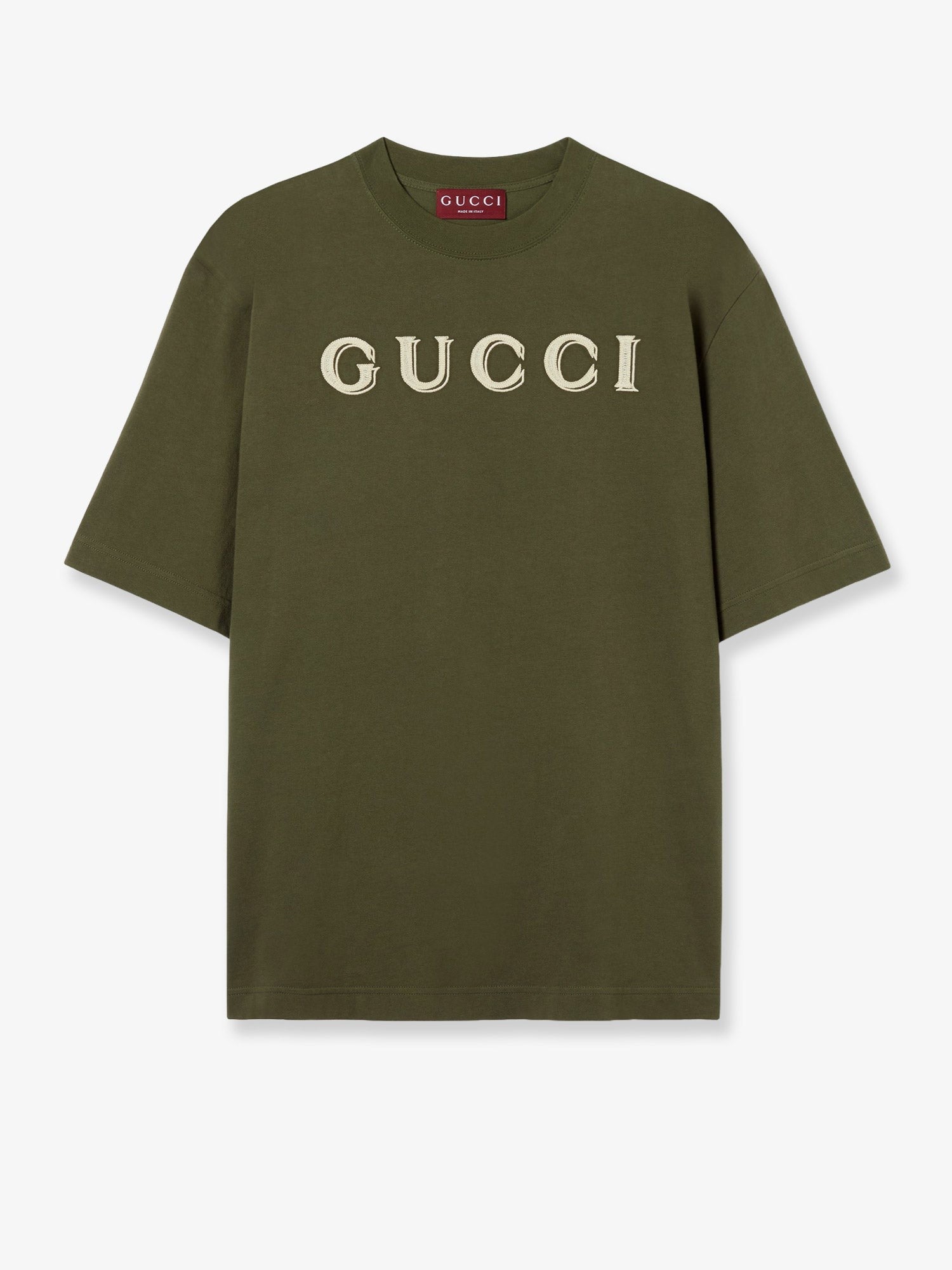 Cotton T-shirt with Gucci embroidery on the front cotton-t-shirt-with-gucci-embroidery-on-the-front_a220969c-9a9d-4dff-9852-1ade75d22702