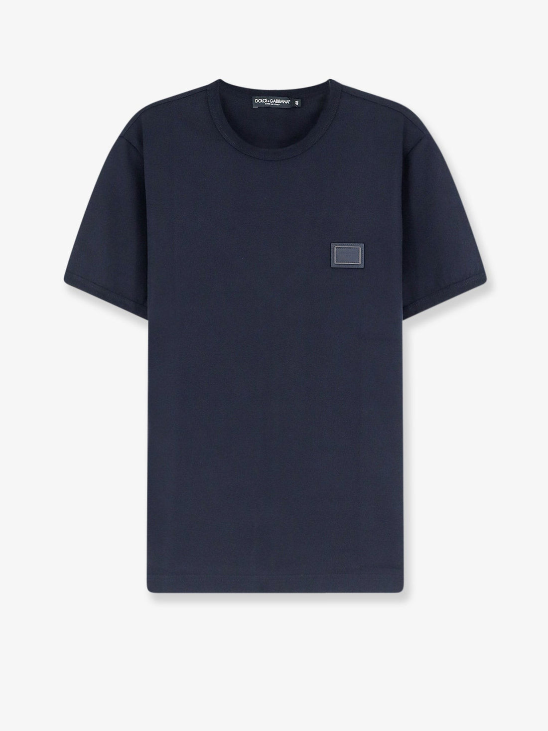 Dolce & Gabbana - Metal plate t-shirt cotton-t-shirt-with-iconic-detail_cc34646d-3aa5-4f35-8a4b-9456fd311532