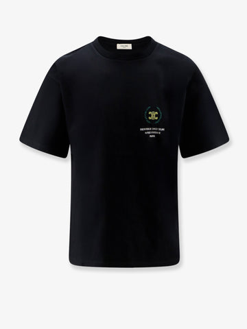 Celine - Cotton t-shirt with iconic embroidery cotton-t-shirt-with-iconic-embroidery
