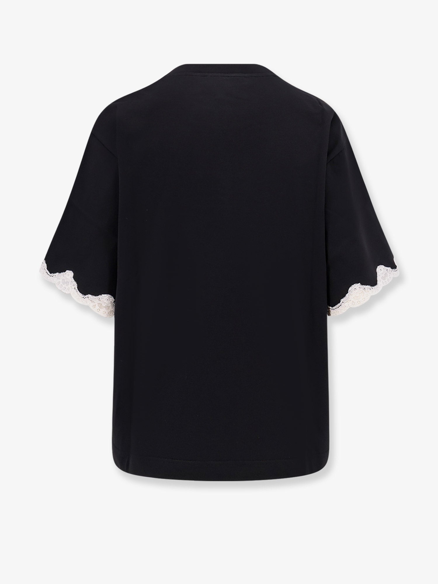 Cotton t-shirt with lace details