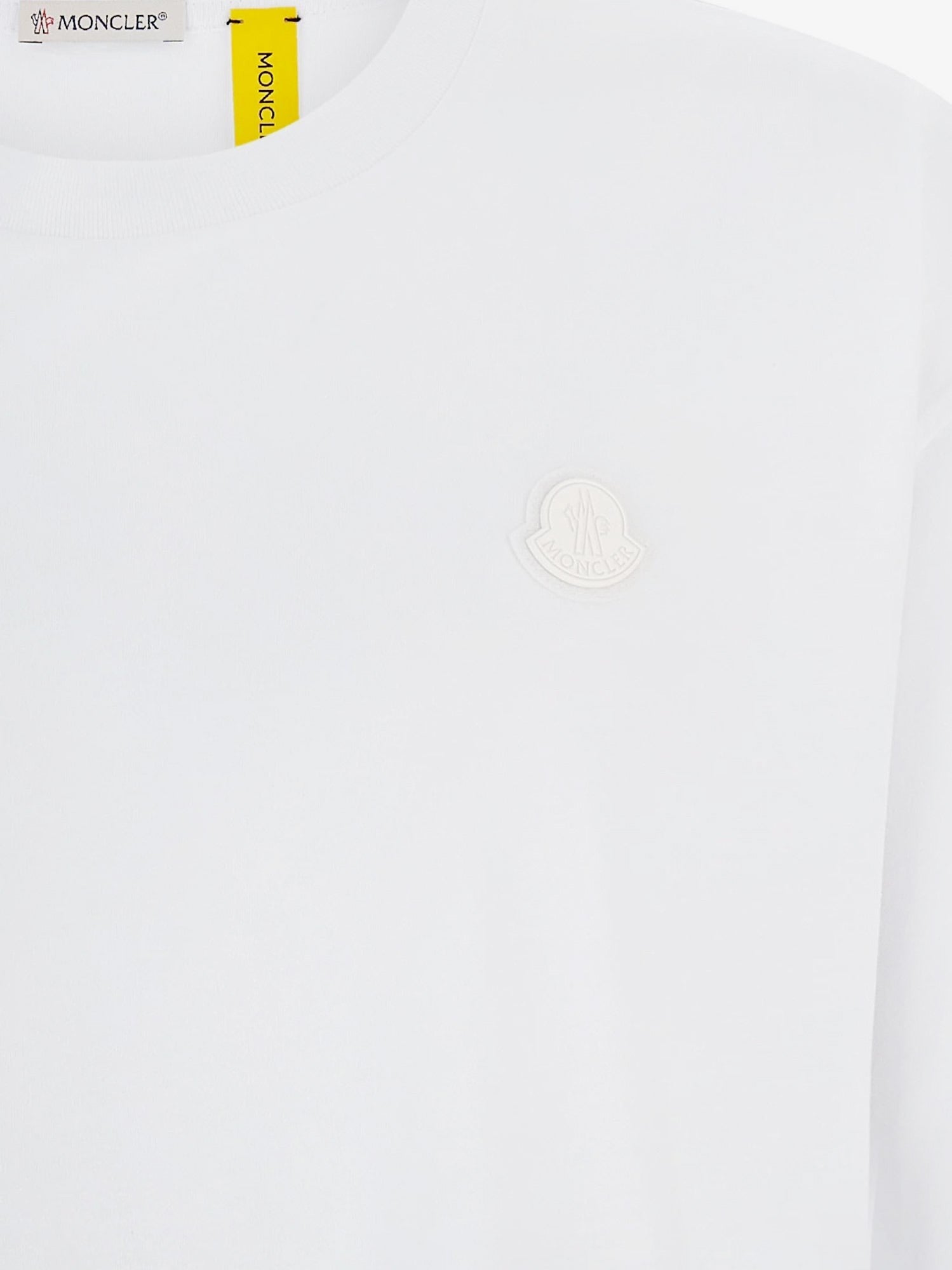 Cotton t-shirt with logo patch on the front