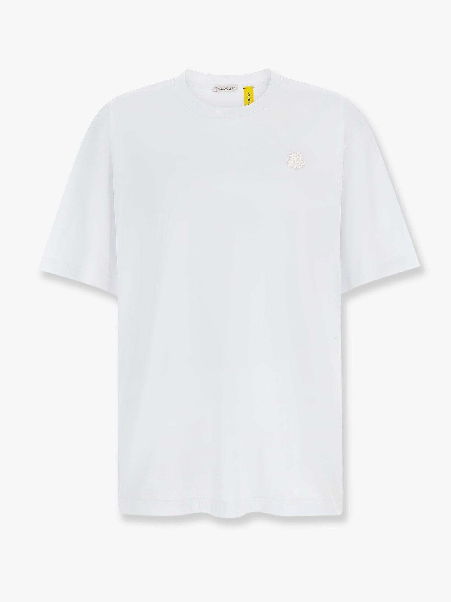 Cotton t-shirt with logo patch on the front