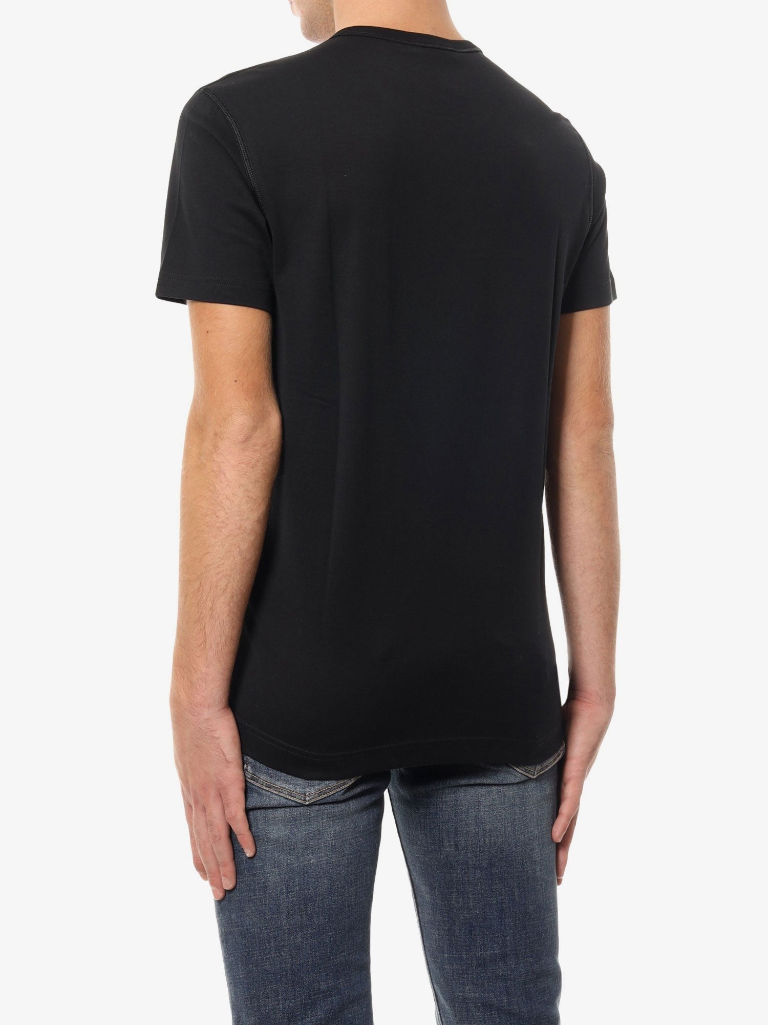 Cotton T-shirt with logo patch