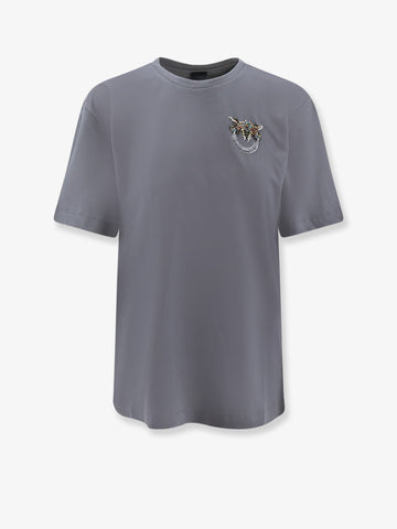 Pinko - Cotton T-shirt with Love Birds logo on the front