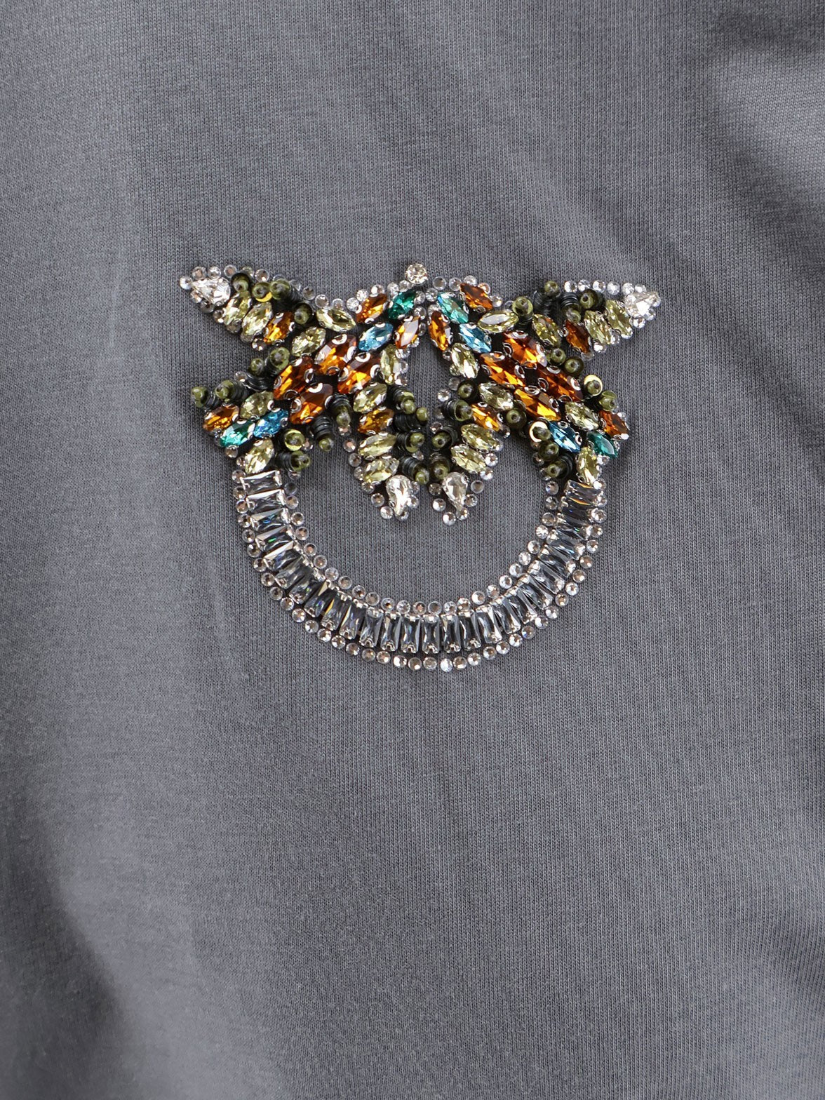 Pinko - Cotton T-shirt with Love Birds logo on the front