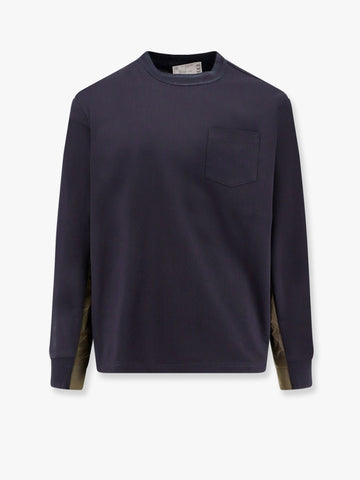 Cotton t-shirt with nylon insert