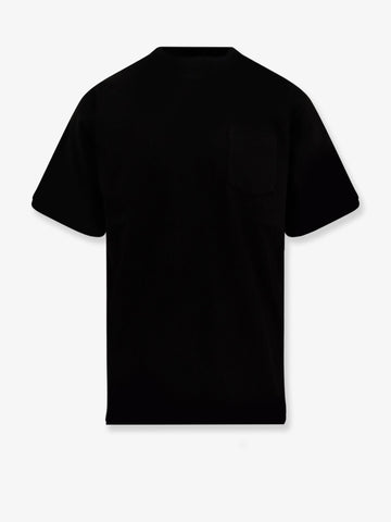 Cotton t-shirt with nylon inserts