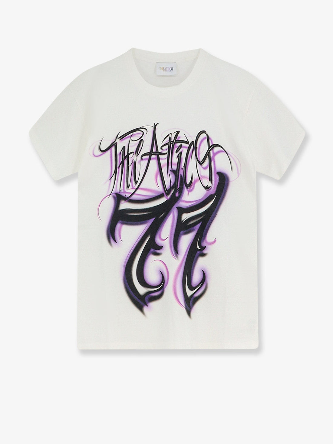 The Attico - Cotton T-shirt with printed logo on the front cotton-t-shirt-with-printed-logo-on-the-front_c6af43e5-c7e3-4fd6-b666-54136405da2f