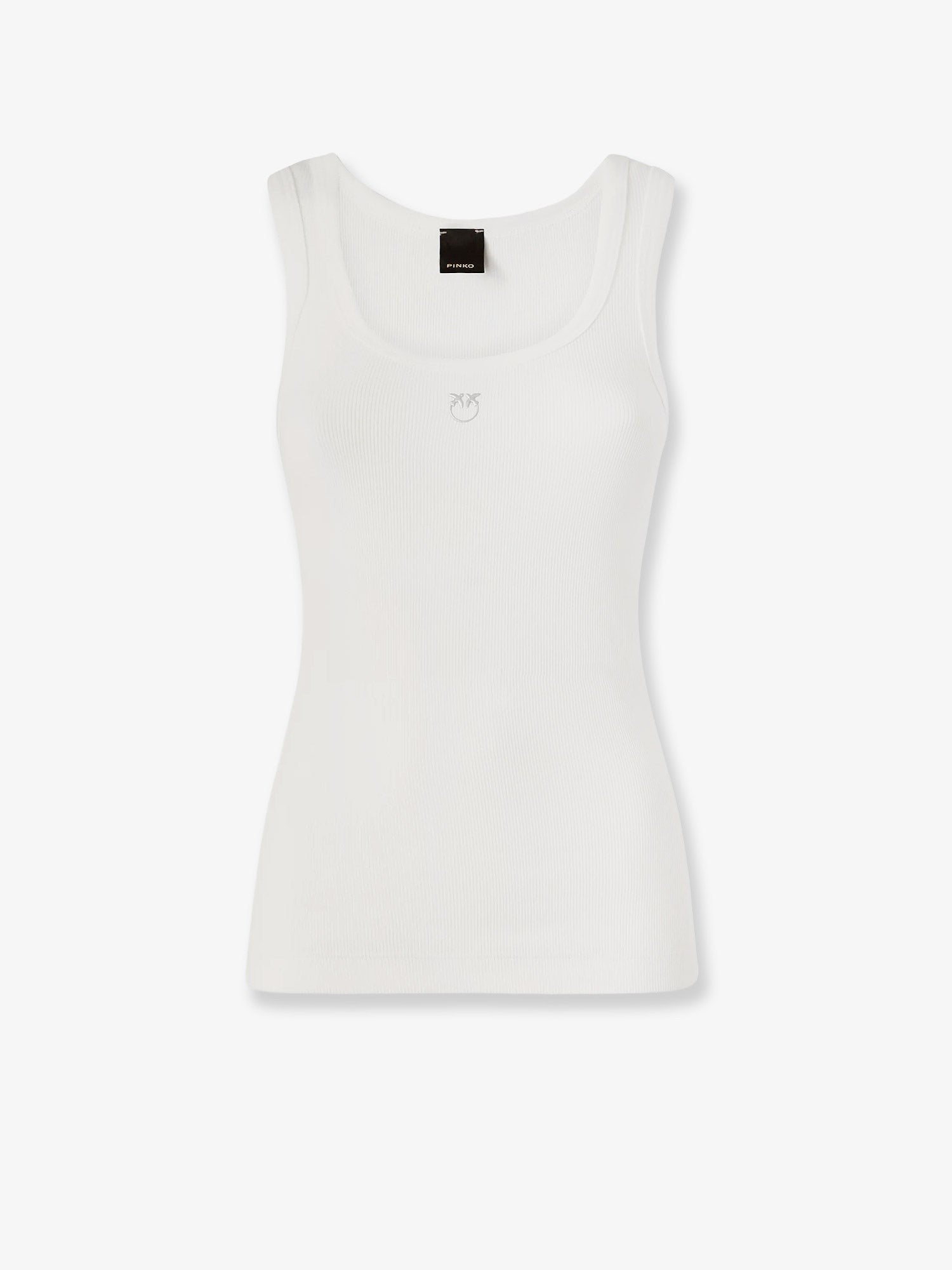 Pinko - Calcolatore Cotton tank top with Love Birds logo on the front cotton-tank-top-with-love-birds-logo-on-the-front