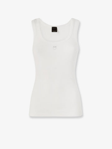 Pinko - Calcolatore Cotton tank top with Love Birds logo on the front cotton-tank-top-with-love-birds-logo-on-the-front