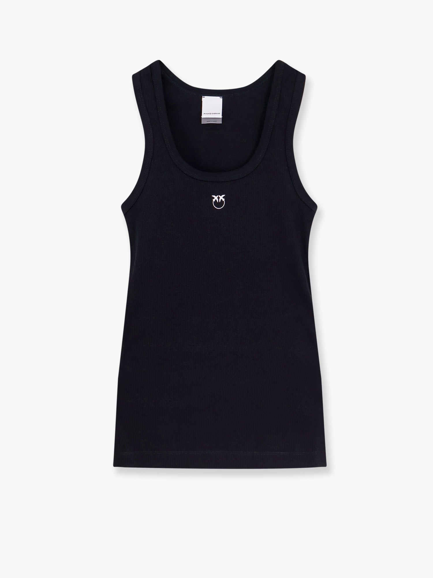 Pinko - Calcolatore Cotton tank top with Love Birds logo on the front cotton-tank-top-with-love-birds-logo-on-the-front_4dc73ae3-5e78-4648-9fdd-37a084aa7ae0
