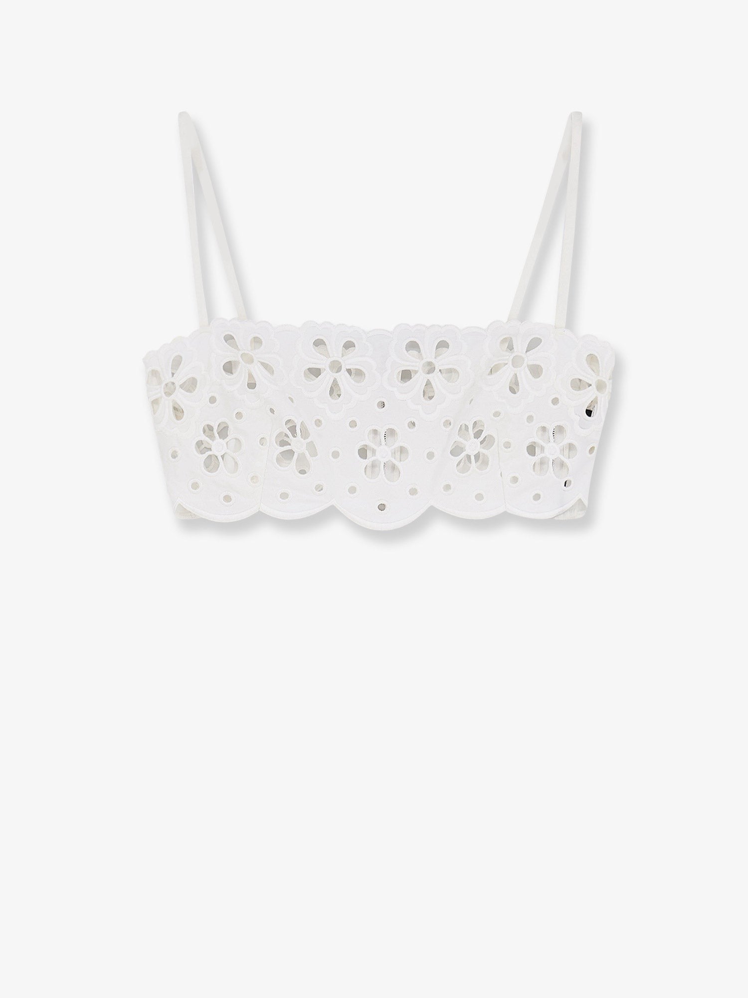 Dolce & Gabbana Cotton top with cut-out embroidery