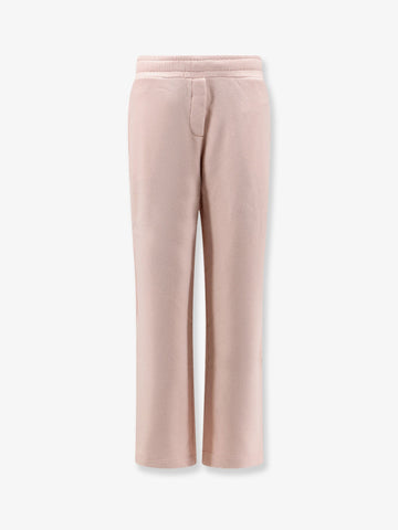 Dolce & Gabbana Cotton trousers with embroidered logo patch
